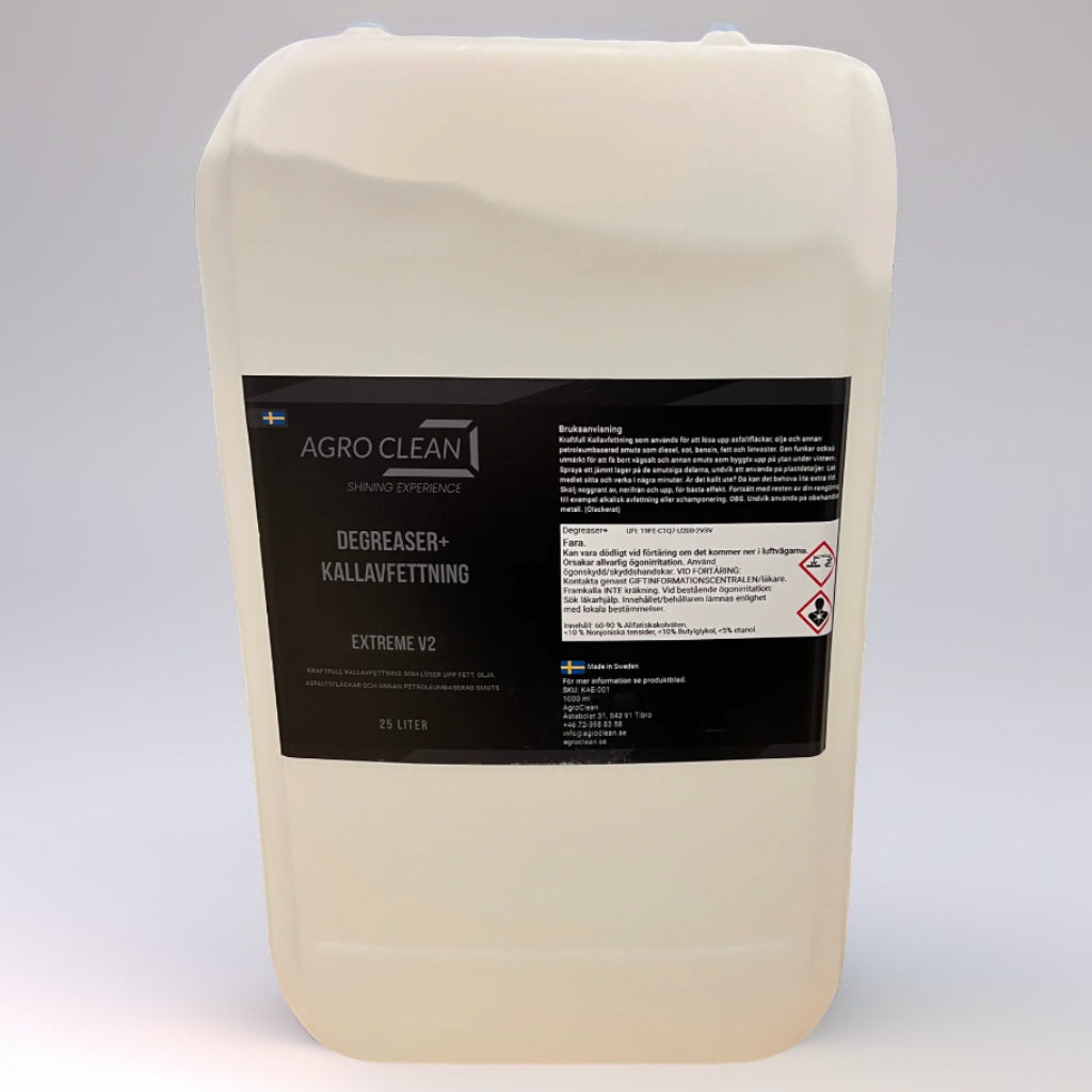 Degreaser+ - Extreme V2 - Kallavfettning - 25 Liter