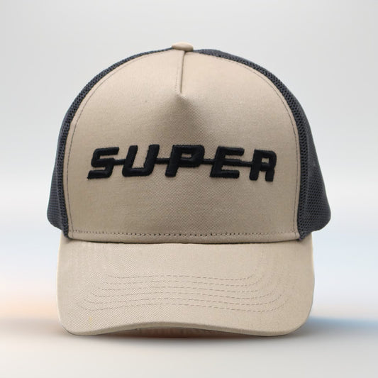 S-U-P-E-R  trucker keps